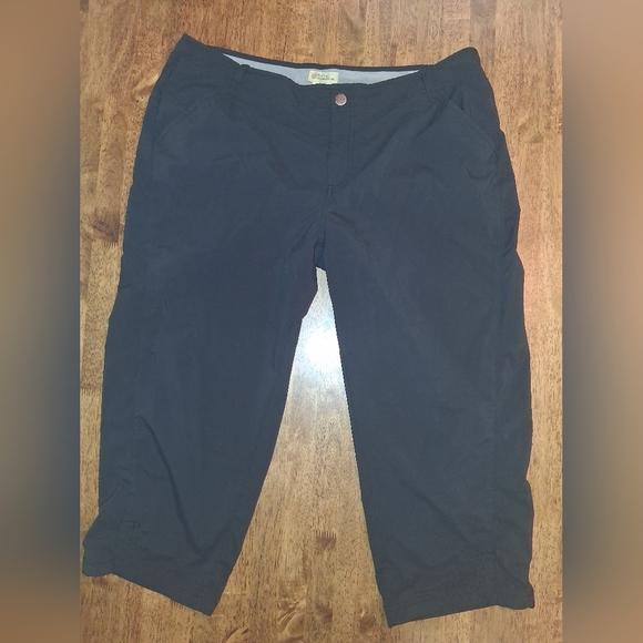 Royal Robbins Jammer Capri Pants Womens Size 14 Trim Fit Stretch Black - Picture 2 of 8